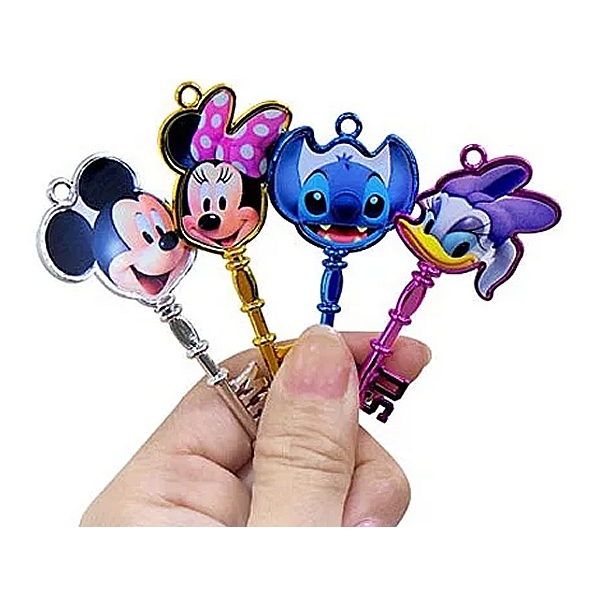 すくい用おもちゃ キラキラディズニー鍵 100ヶセット｜縁日用品－水