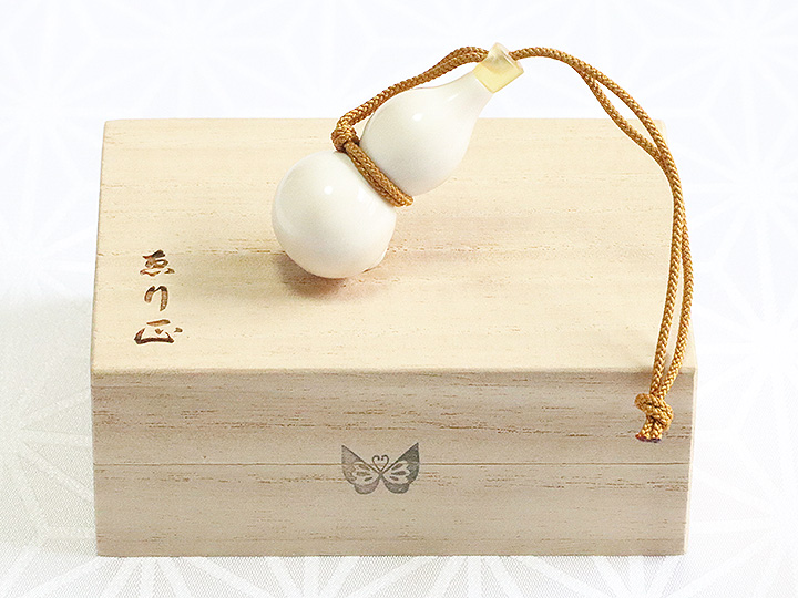 象牙根付 ひょうたん（象牙）A 【岡壱名入り】｜京都の着物和装小物 ゑり正