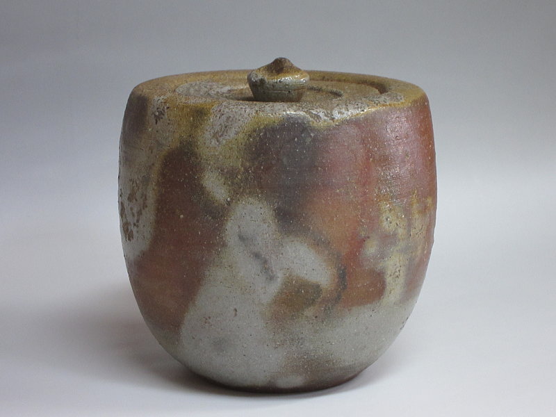 茶道具商（有）越中屋 備前水指 森陶山造 共箱