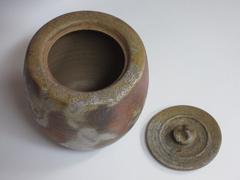 茶道具商（有）越中屋 備前水指 森陶山造 共箱