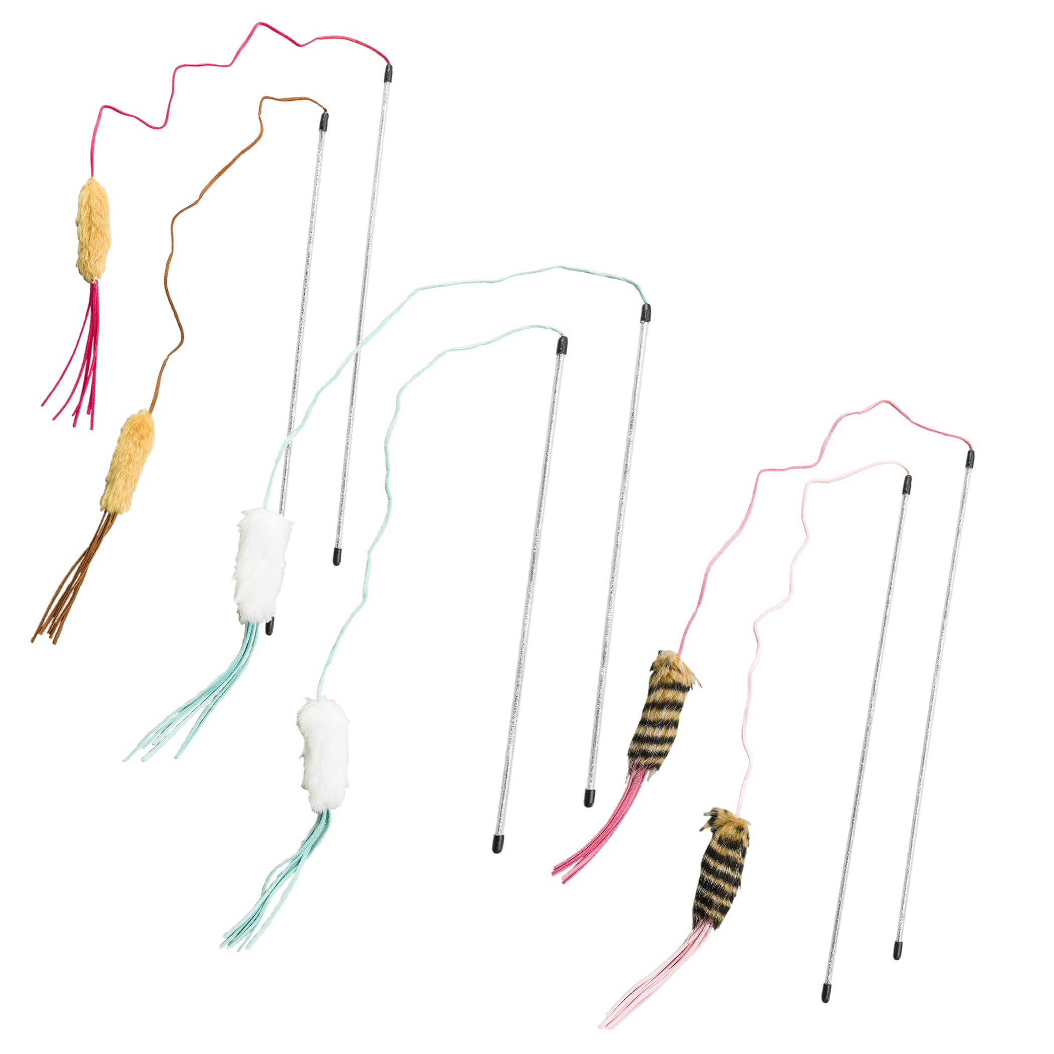 LEATHER STRAND TEASER WAND 6 ASST 44