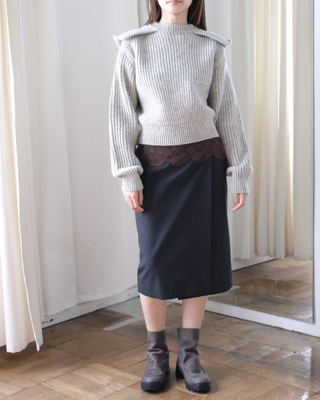 Shetland Rib Stitch Hooded Pullover | EUREKA FACTORY HEIGHTS