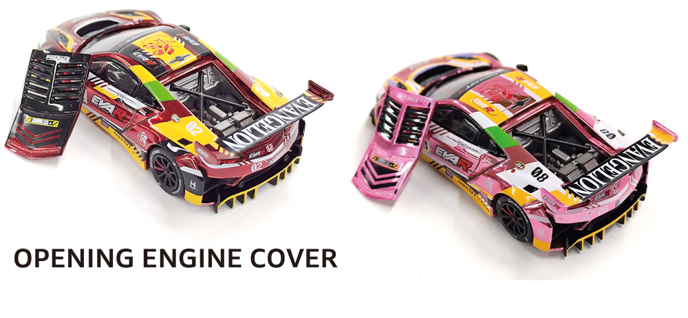 POP RACEより、エヴァンゲリオンレーシングのHONDA NSX GT3の2号機と8