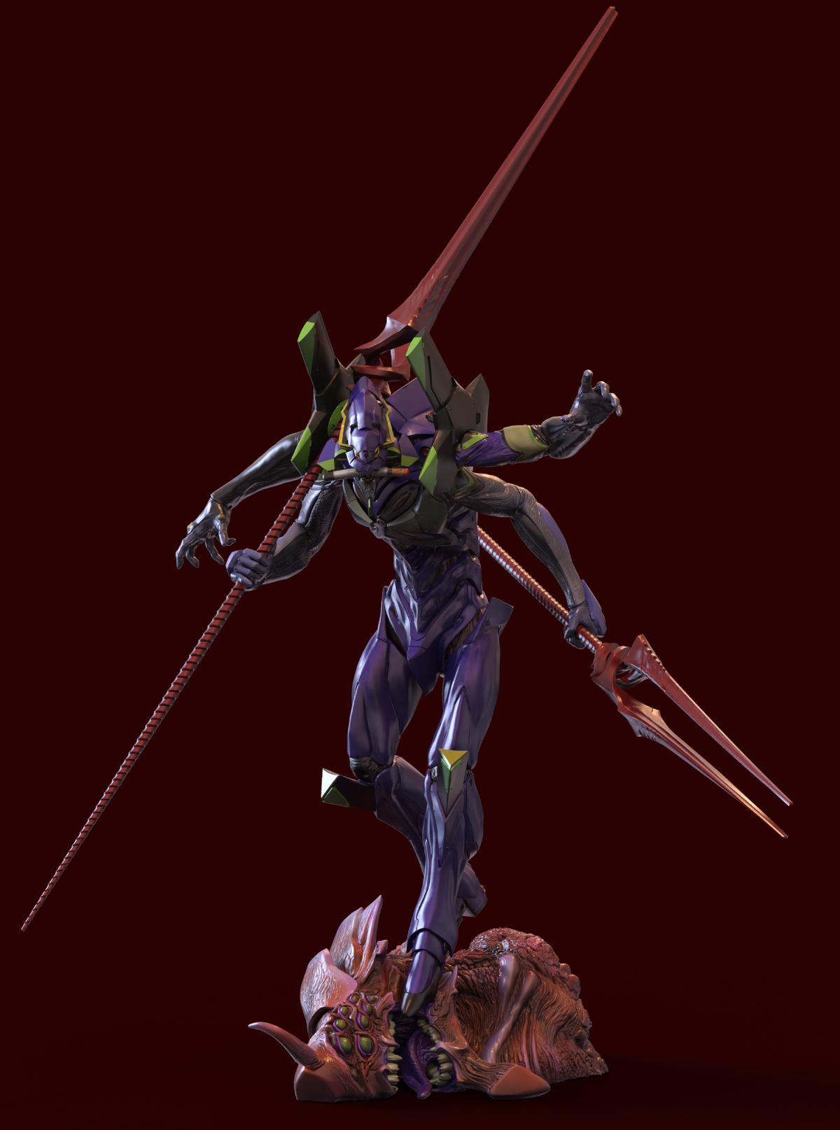 海洋堂から、エヴァンゲリオン第13号機がプラスチックモデルになって新