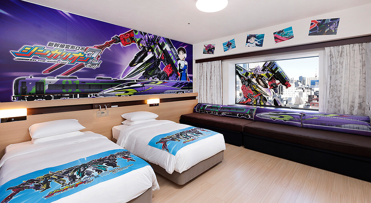 エヴァンゲリオンとシンカリオンのコラボを記念した特別ルームが誕生