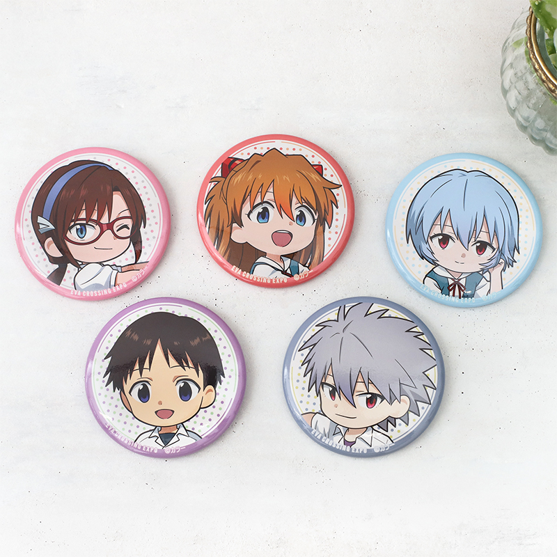 エヴァンゲリオン大博覧会】缶バッジセット/メインビジュアル (3個入り