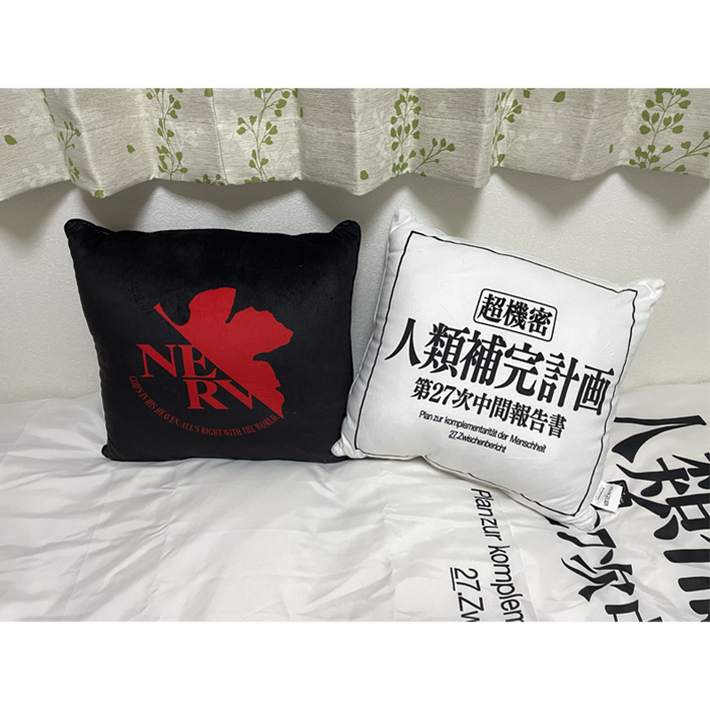 エヴァンゲリオン 背当てクッション/NERV（丸眞）: グッズ・雑貨類