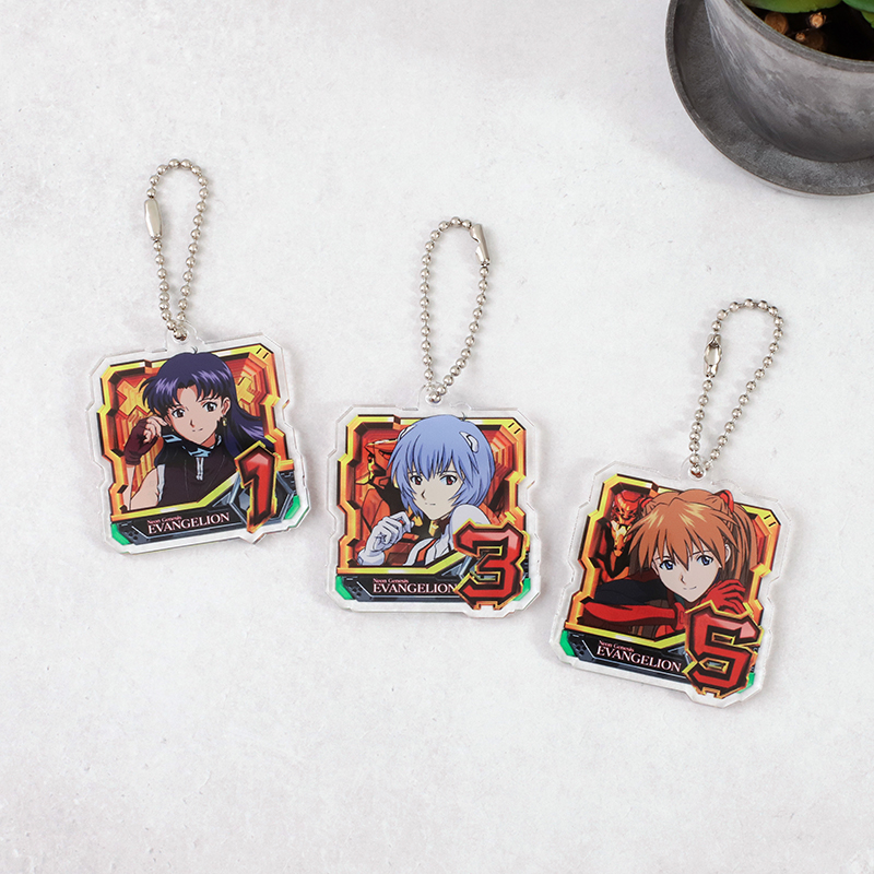 P 新世紀エヴァンゲリオン ~未来への咆哮~】アクリルキーホルダー3個