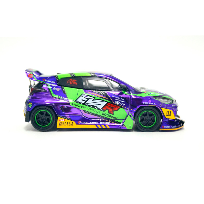 エヴァレーシング 1/64ミニカー EVA RT 初号機 GOODRIDE GRヤリス