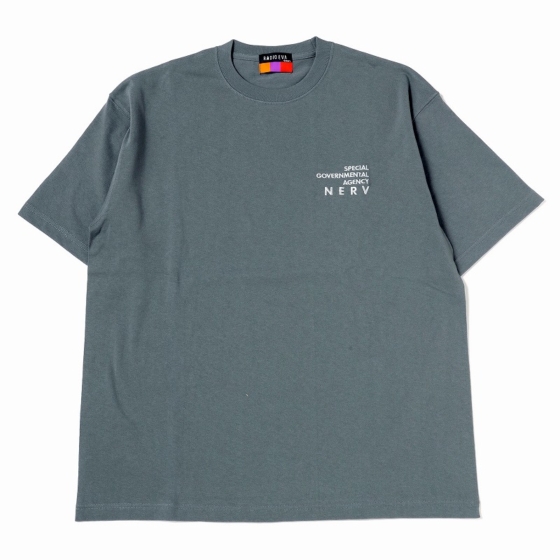 RADIO EVA A130 NERV Embroidery T-Shirt/STONE GREEN(M STONE GREEN