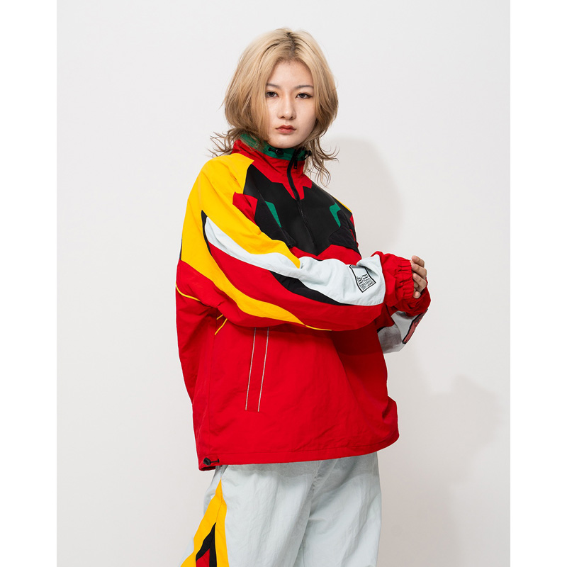 NOИSENSE X RADIO EVA: EVA JACKET/RED(M RED): ファッション