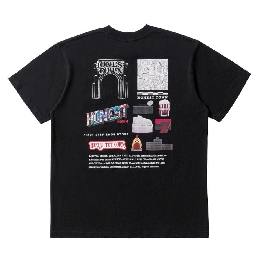 EXILE TRIBE STATION ONLINE STORE｜HONEST TOWN ロゴTシャツ/BLACK