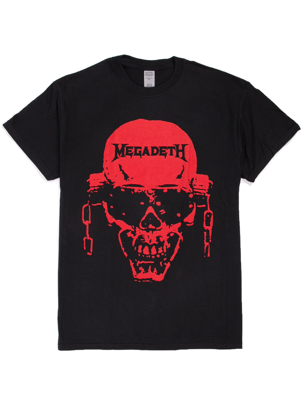 Unisex Megadeth T-Shirt -Vic High Contrast - Black (Red) – Eye