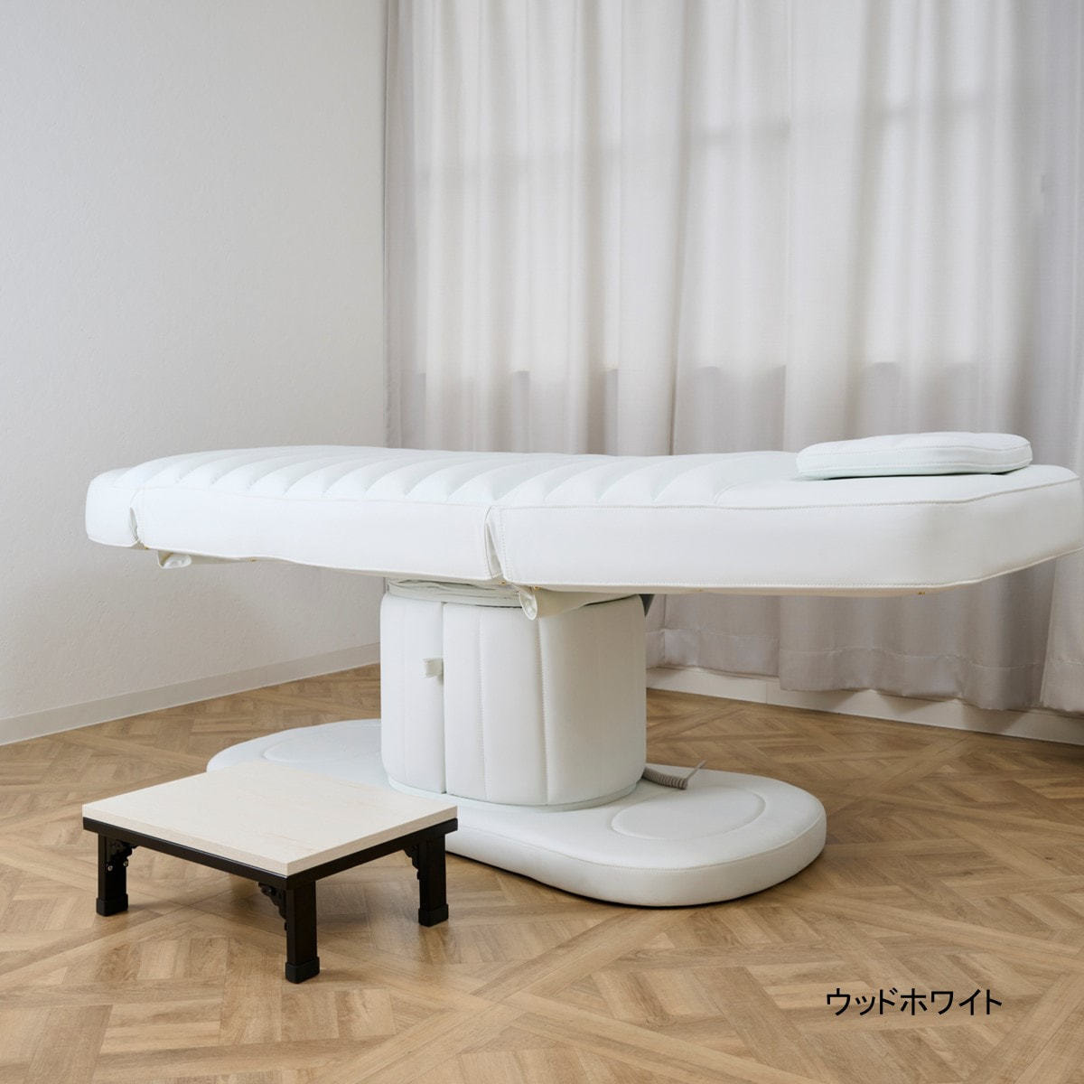 NATURAL Series】リクライニングチェアステージ(木製)ウッドホワイト