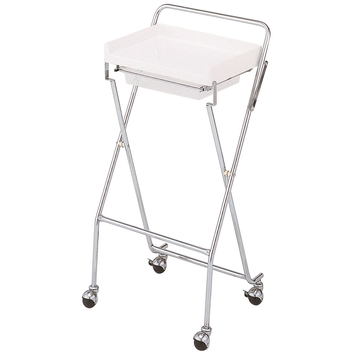 C89折りたたみワゴン（ホワイト）の通販・卸売り | アイラッシュガレージ