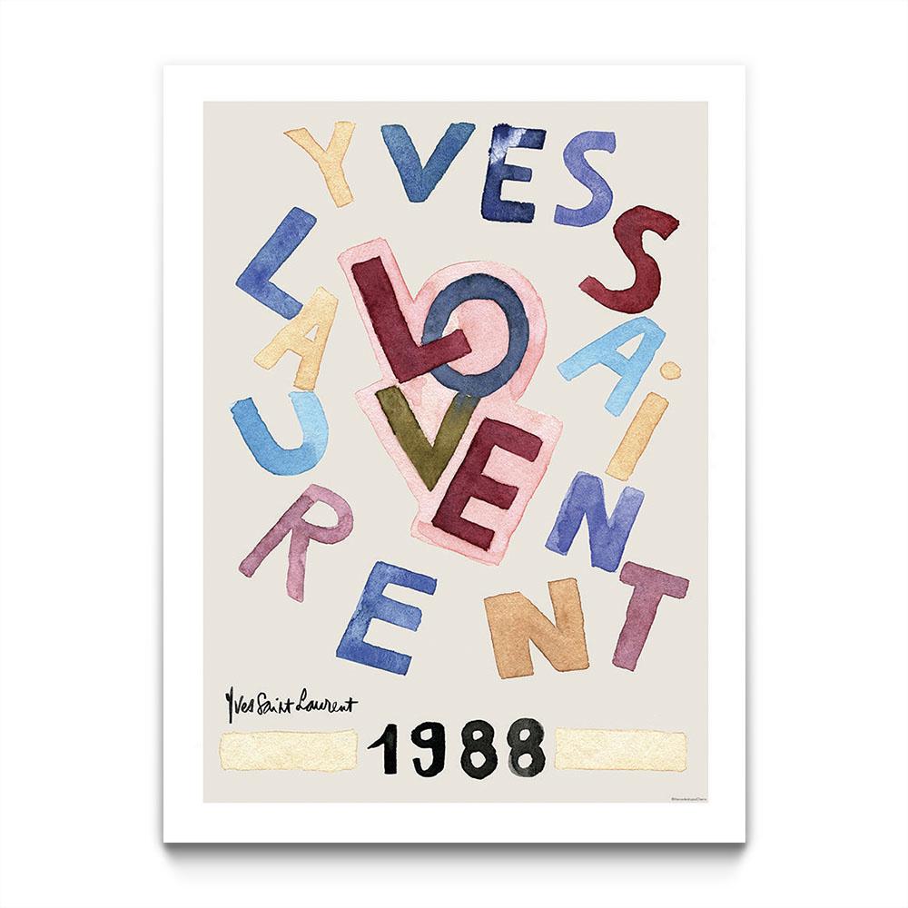 YSL Love by Mercedes Lopez Charro - Eyes On Walls