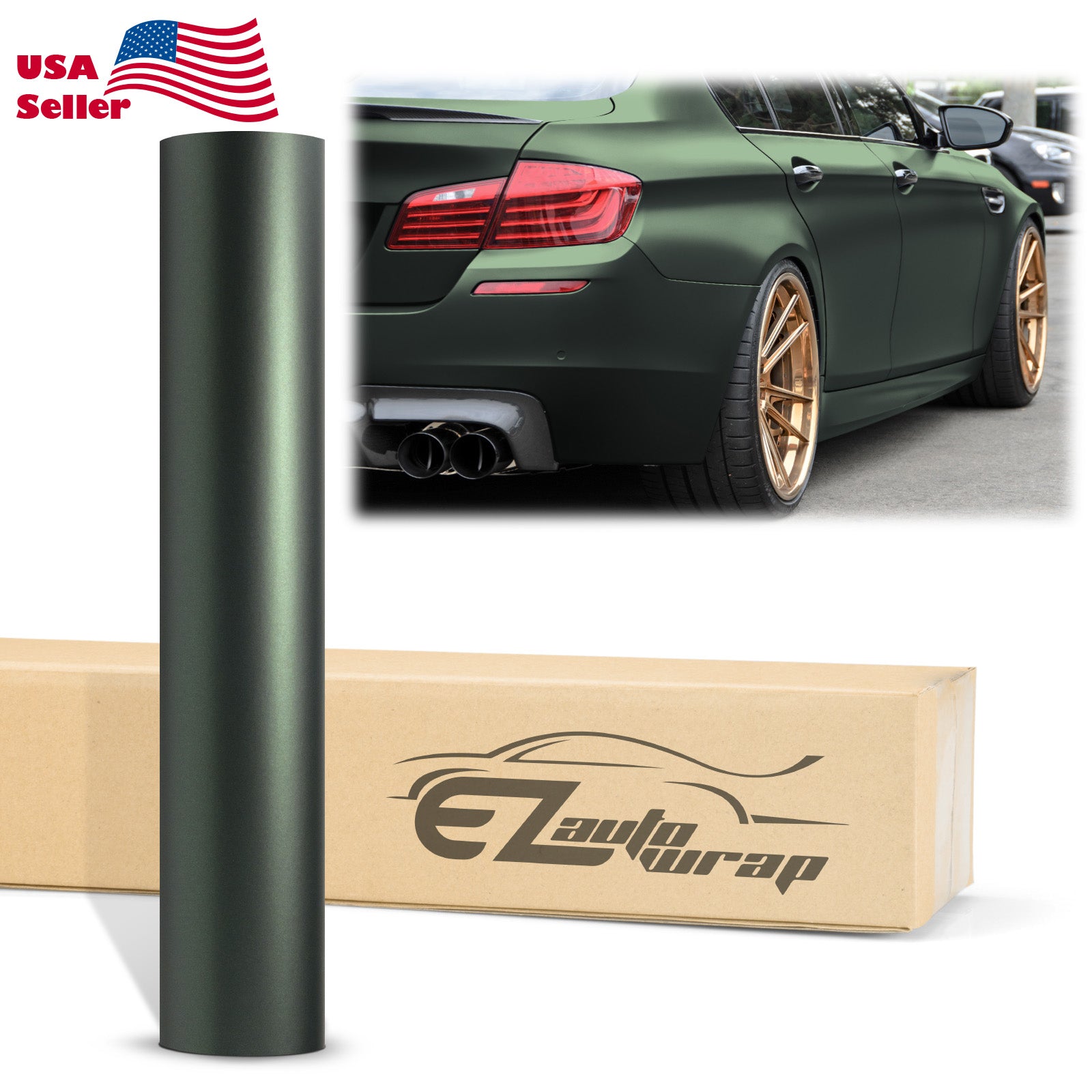 Matte Metallic Blackish Green Vinyl Wrap – EzAuto Wrap