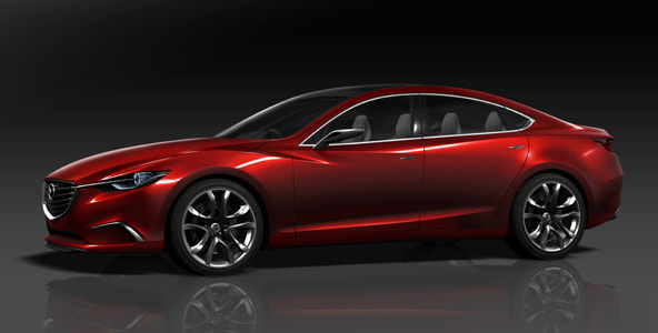 マツダTMS】次期MAZDA6のコンセプト「雄（TAKERI）」とフルスカイ