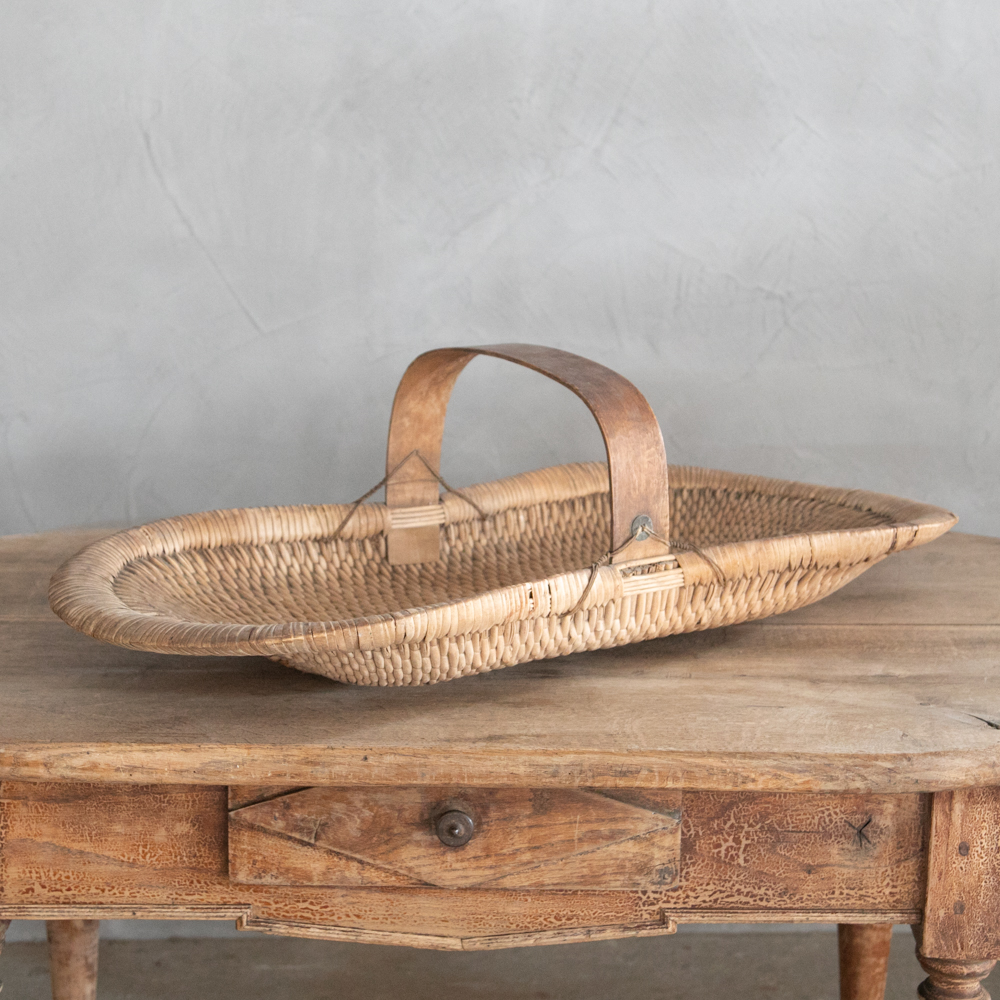 アンティーク バスケット – フランス、ヨーロッパのアンティーク