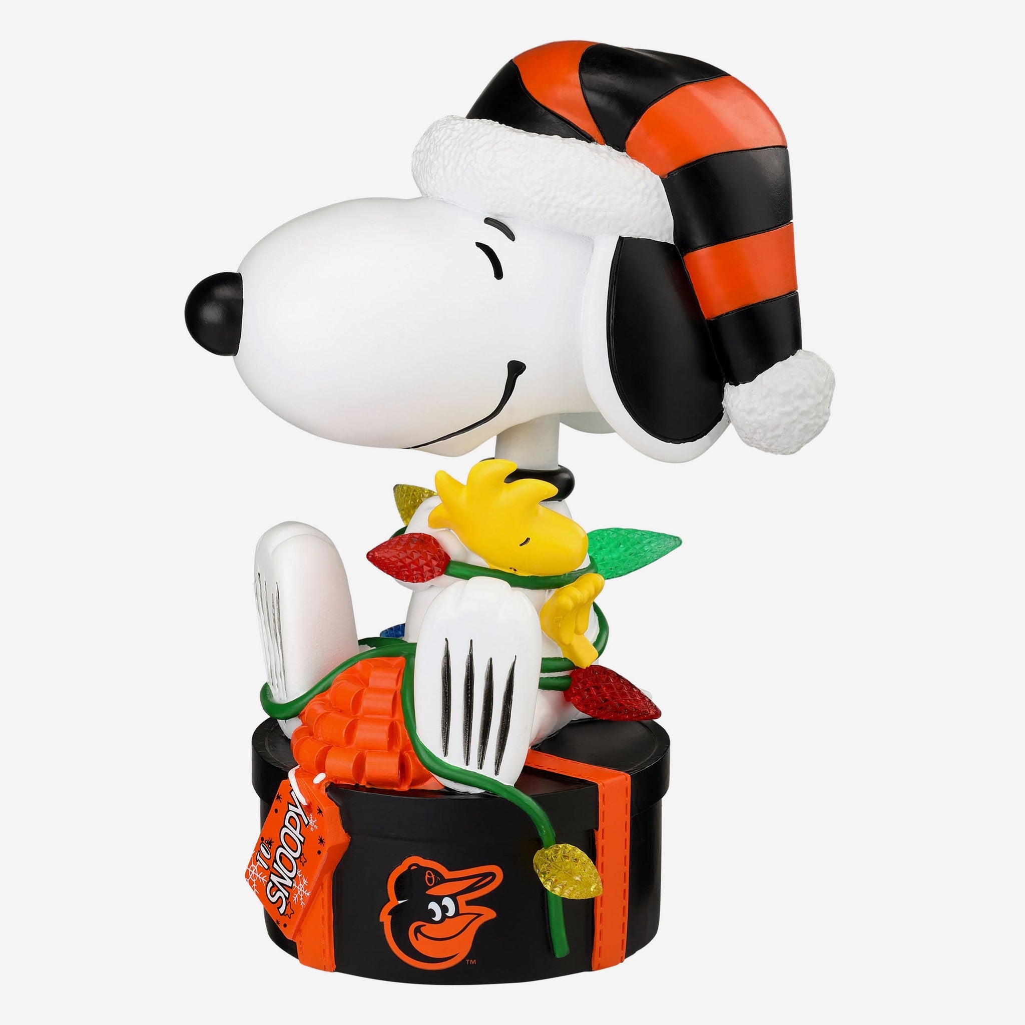 Baltimore Orioles Snoopy & Woodstock Peanuts Christmas Light Up