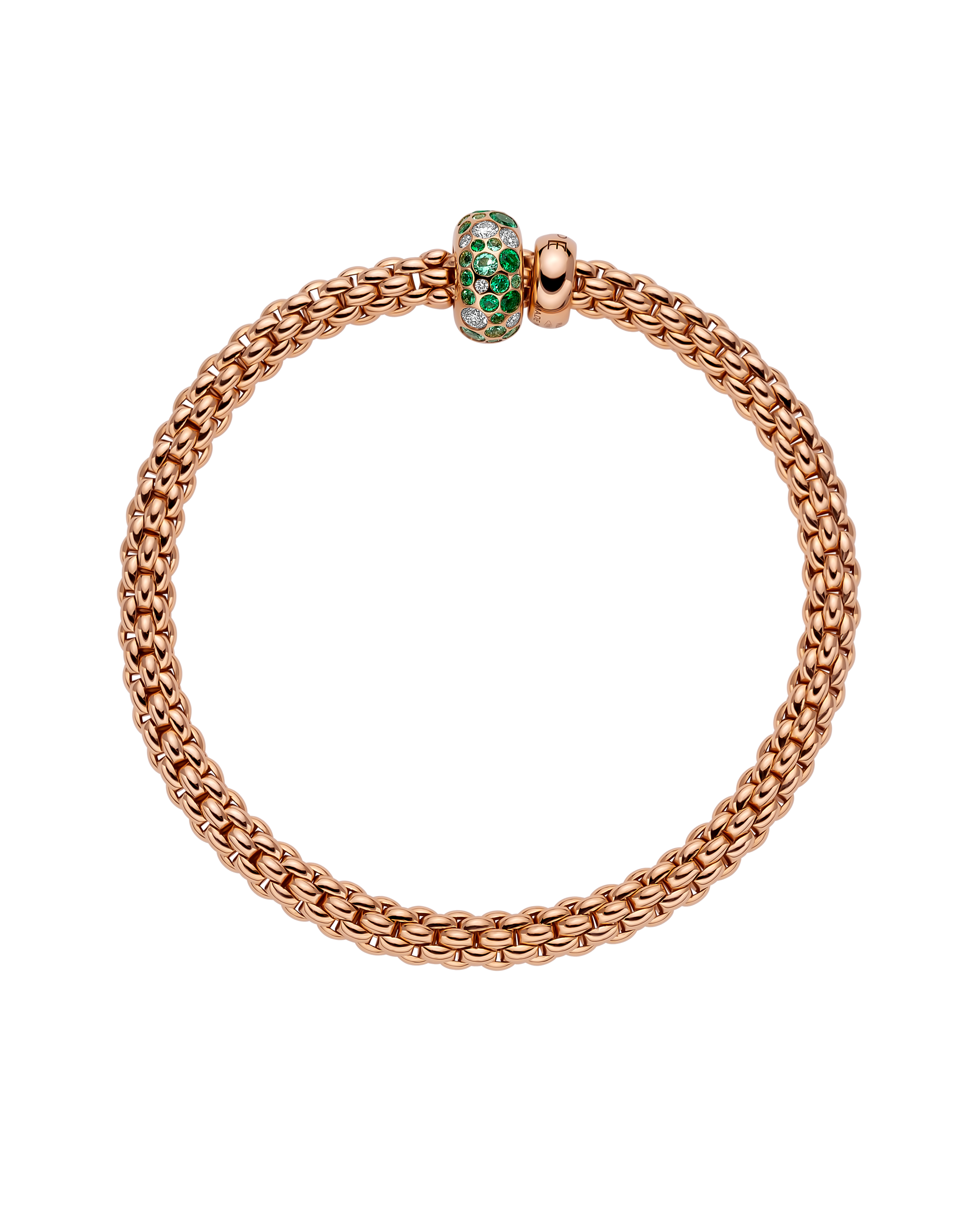 Flex'it ブレスレット ダイヤモンド＆エメラルド - 61206BX_P6 - FOPE