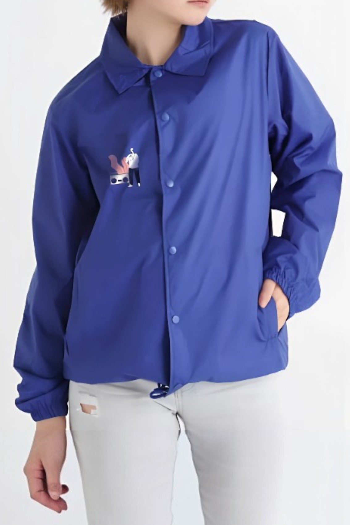 コーチジャケット[Printstar 077CJ]｜オリジナルプリント作製のCLAT-JAPAN