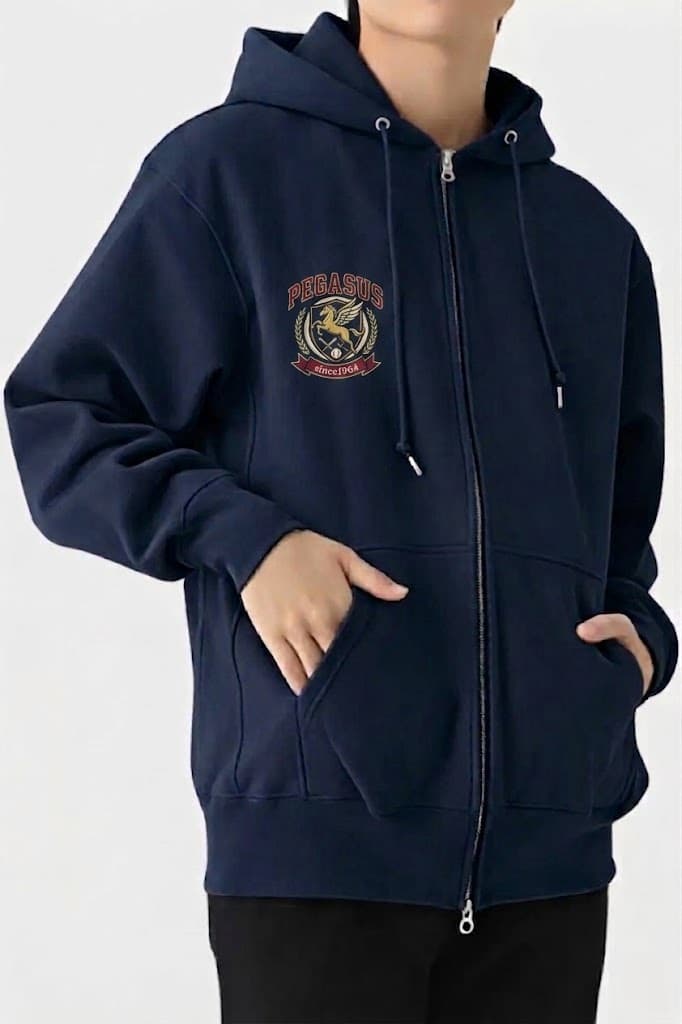 ベーシックリラックスジップパーカー[United Athle 5762]｜オリジナル