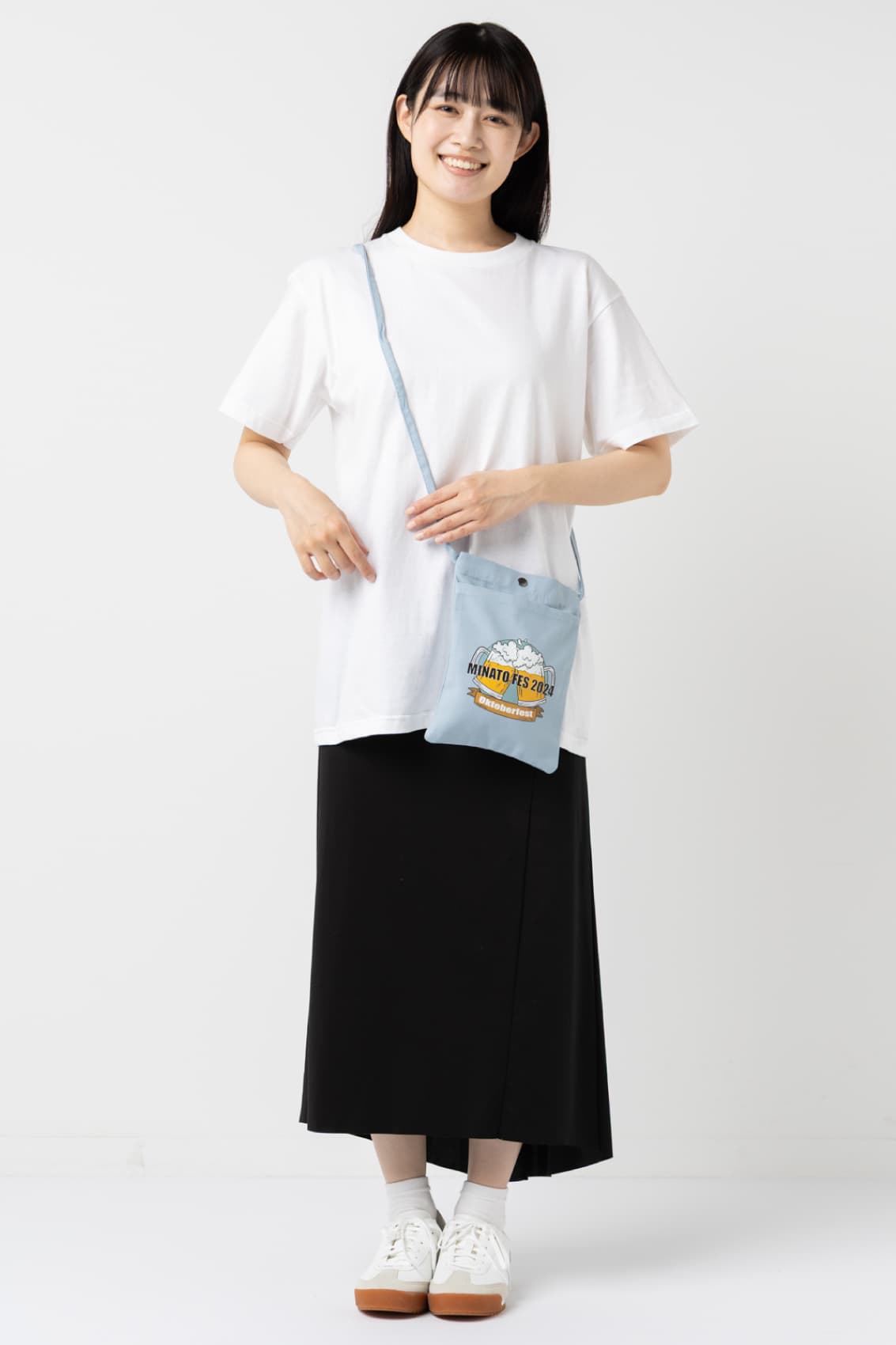 キャンバスフロントポケットサコッシュ[MARKLESS STYLE TR-1082