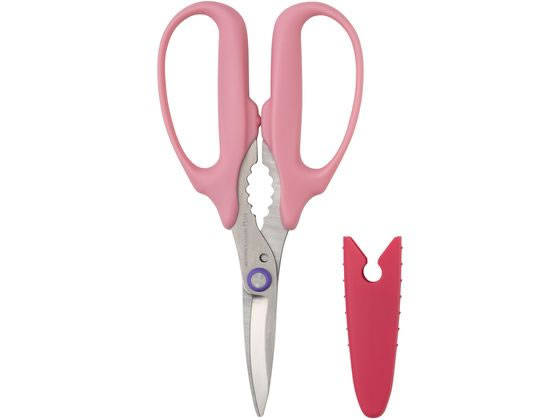 プラス はさみ フィットカットカーブ 万能はさみ ピンク 34-632 通販