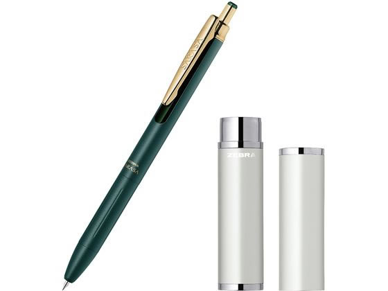 ゼブラ サラサグランド0.5 グリーンブラック アルミケース付 シルバー