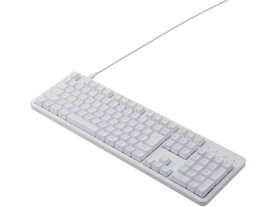 エレコム 有線フルキーボード Leggero 茶軸 メカニカル 白 通販