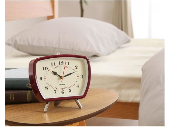 不二貿易 置時計レトロ レッド 37713 通販【フォレストウェイ】