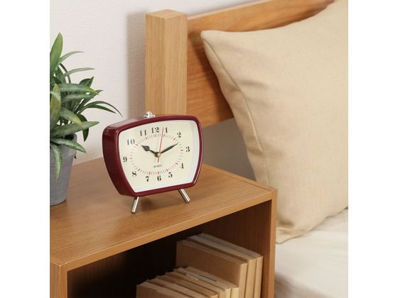 不二貿易 置時計レトロ レッド 37713 通販【フォレストウェイ】