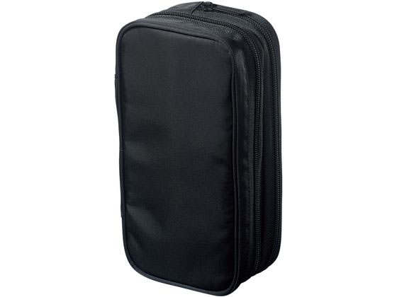 リヒトラブ XCOA スプレッドダブルペンケース ジェットブラック A3801