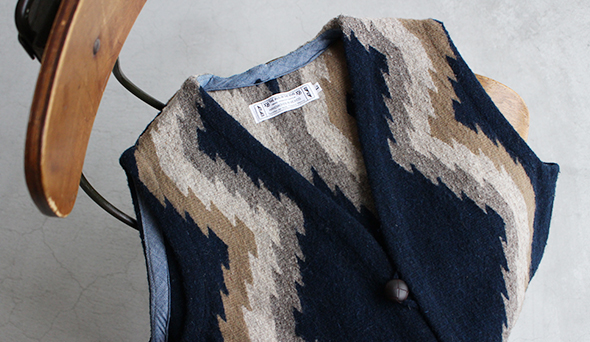 Oaxaca / オアハカ】Rug Vest “LAMPAGO By Isaac Vasquez Garcia