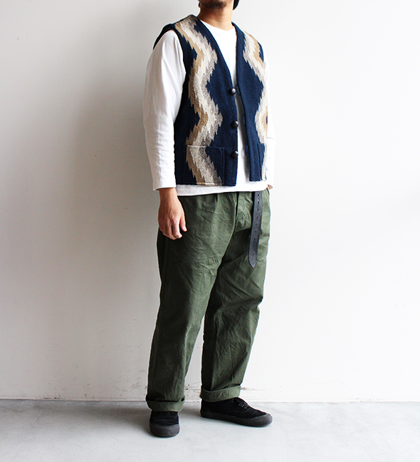 Oaxaca / オアハカ】Rug Vest “LAMPAGO By Isaac Vasquez Garcia
