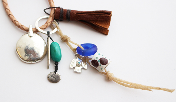 SCOSHA】Leather Tassel Necklace.お問い合わせの多いスコーシャの