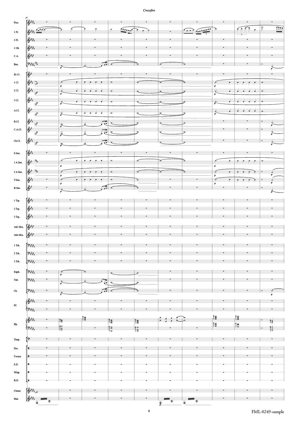 Crossfire - November 22：樽屋雅徳 [吹奏楽大編成-レンタル譜