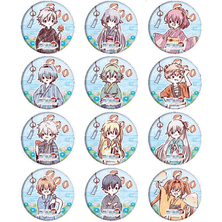 缶バッジ「英雄伝説 閃の軌跡IV」（全12種）（夏仕様）（GraffArt