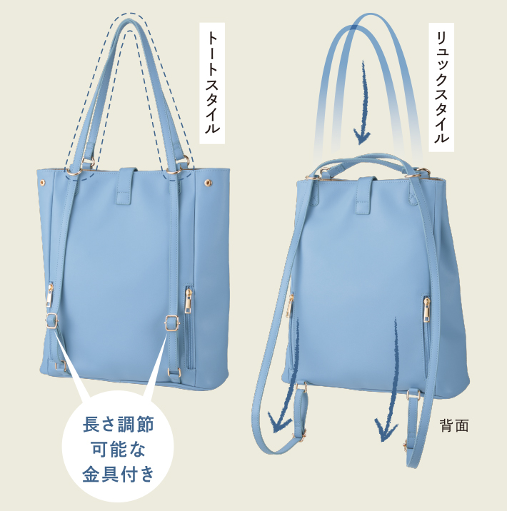 雑貨】ファンケルオリジナル リュックにもなるトートバッグ