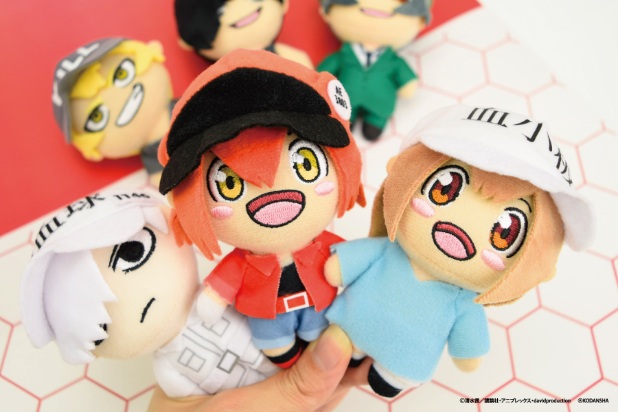 はたらく細胞のマスコットぬいぐるみがプライズで登場！｜トピックス