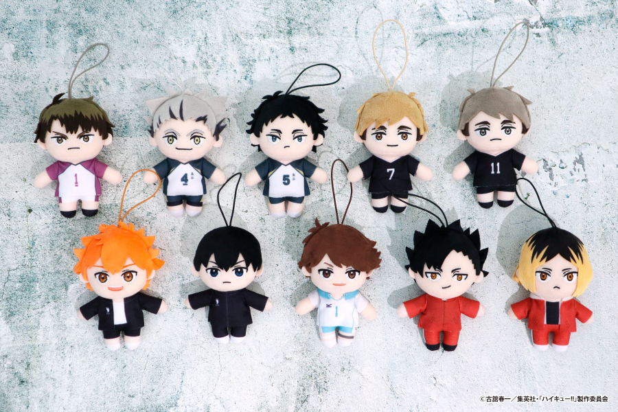 大人気アニメ「ハイキュー‼」より、マスコットぬいぐるみ3.4＆トート