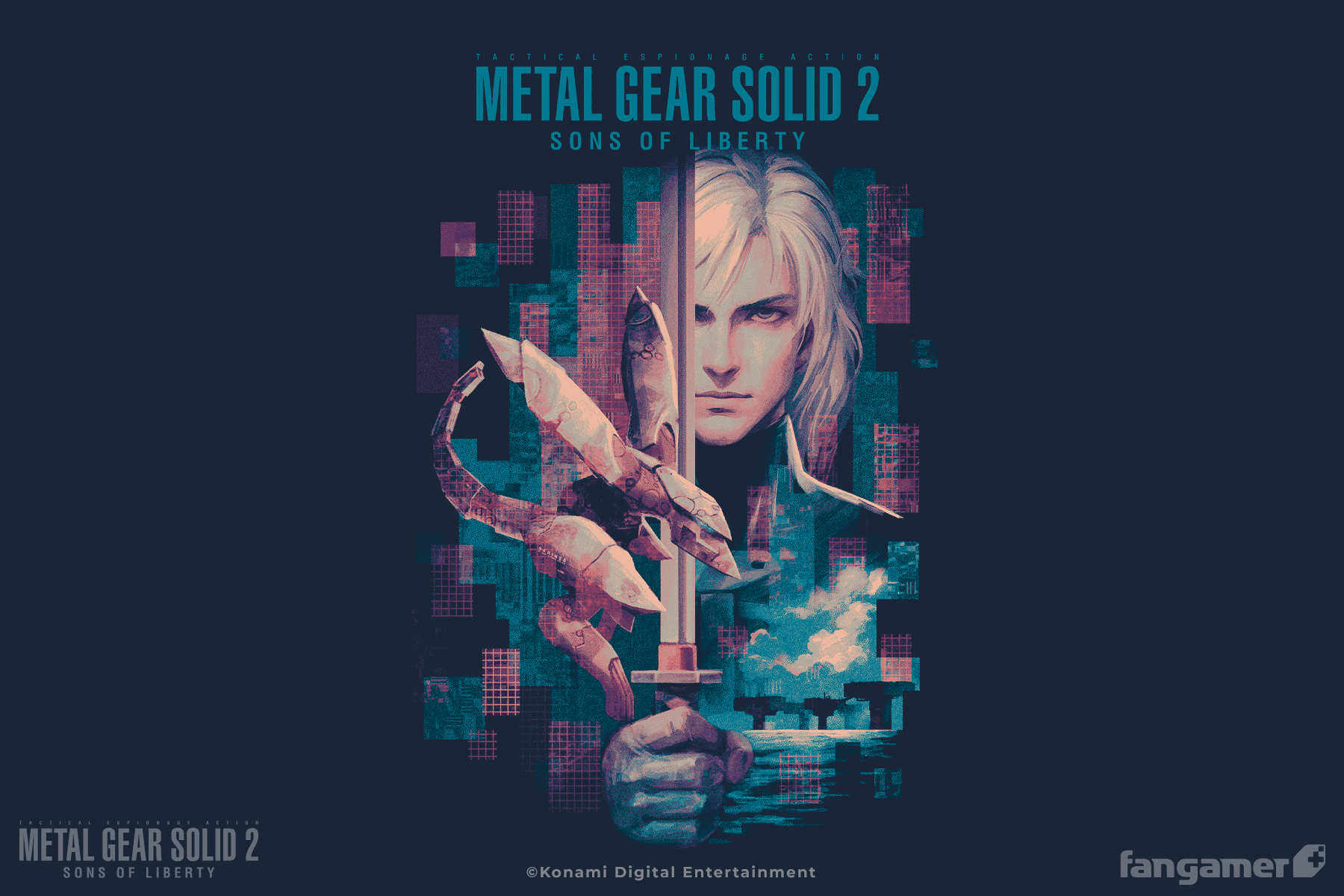 METAL GEAR SOLID」－ サンズ・オブ・リバティ Tシャツ - Fangamer Japan