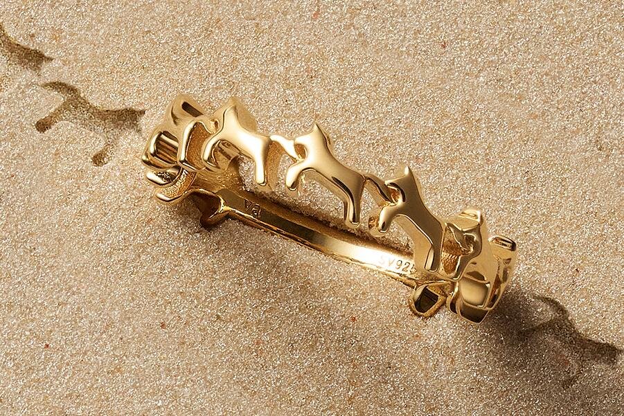 ヴイエー ヴァンドーム青山のお守りジュエリー、”9頭の駆ける馬”連なる
