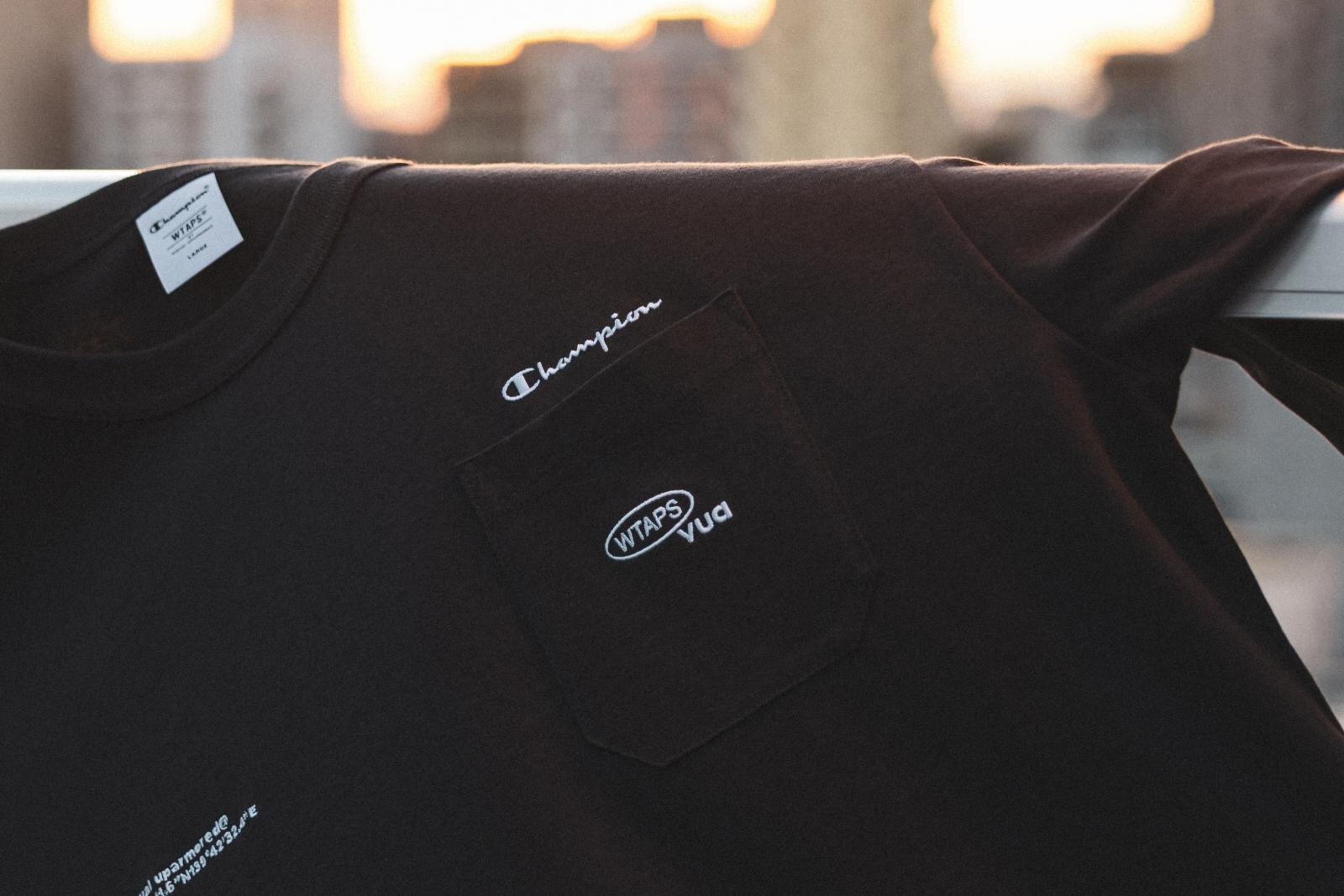 チャンピオン×ダブルタップス、シンプルロゴの裏起毛スウェットや