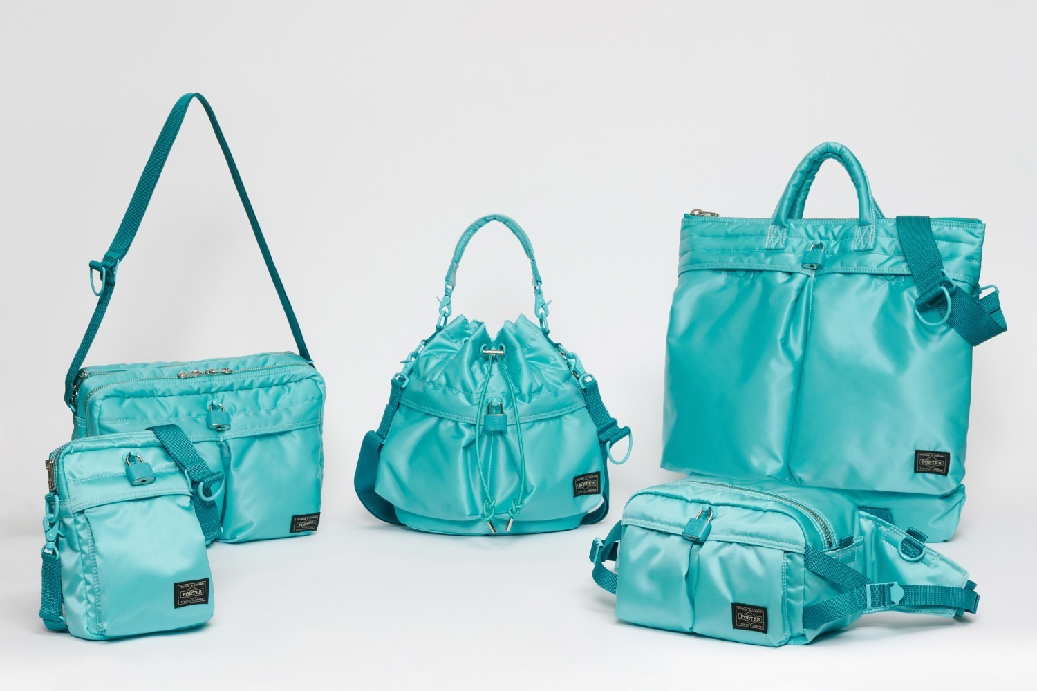 ポーター トウキョウ限定ターコイズバッグ、ルイスレザーズとの