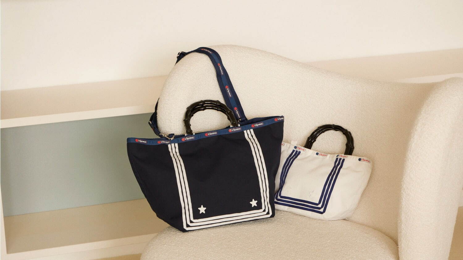 レスポートサック アトリエ」新作バッグ、“バンダナ柄×キルティング”の