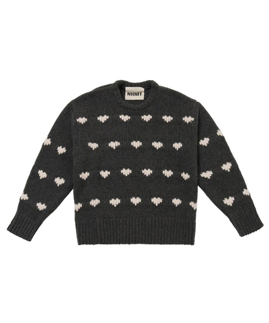 ニットブランド「ンニット」“ハート柄”や装飾付き限定ニットなど