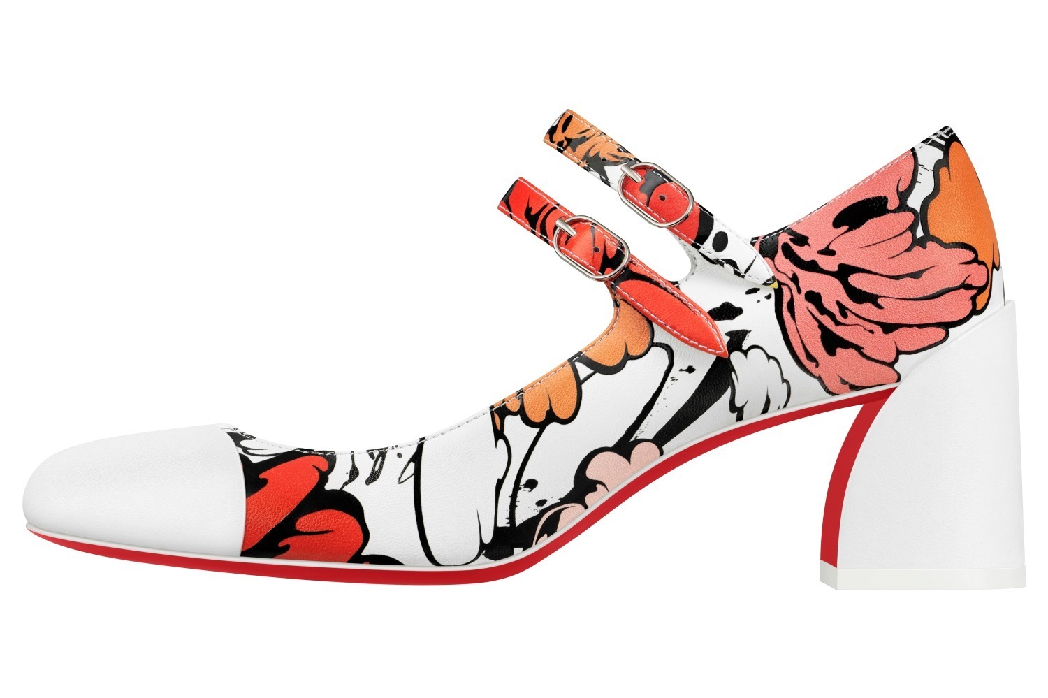 クリスチャン ルブタン、Shun Sudoのアート「ボタンフラワー」を描く24