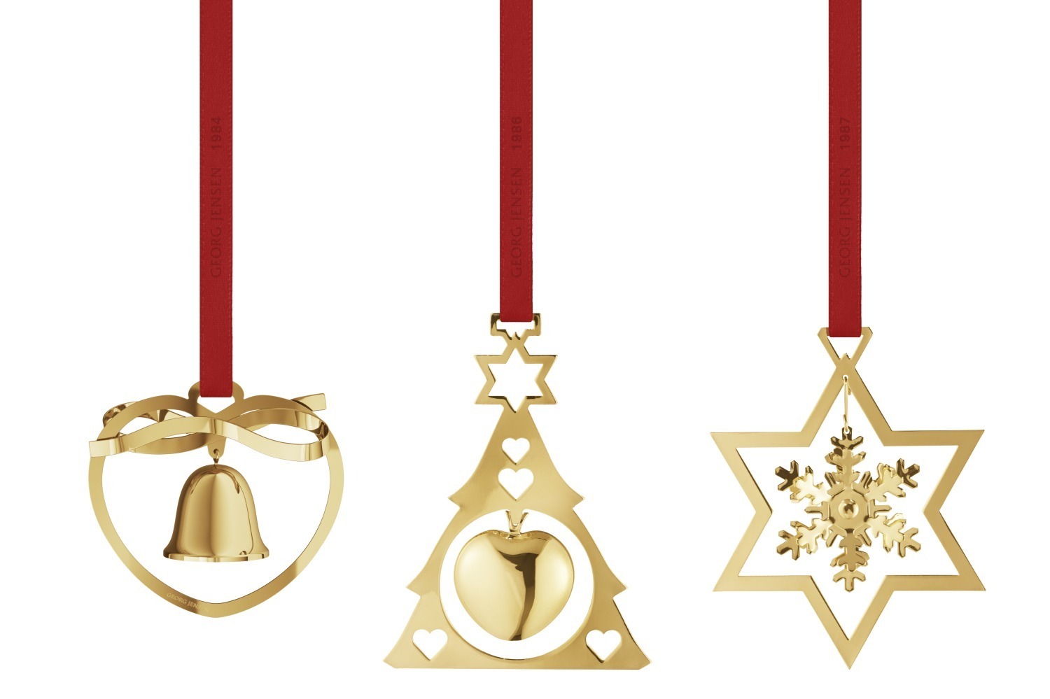 ジョージ ジェンセン24年クリスマスグッズ、ゴールド煌めく“雪の結晶